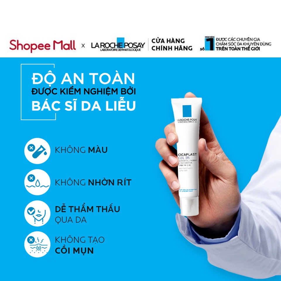 Kem dưỡng dạng gel giúp làm mờ sẹo, hỗ trợ phục hồi & tái tạo da La Roche-Posay Cicaplast Gel B5 40ml