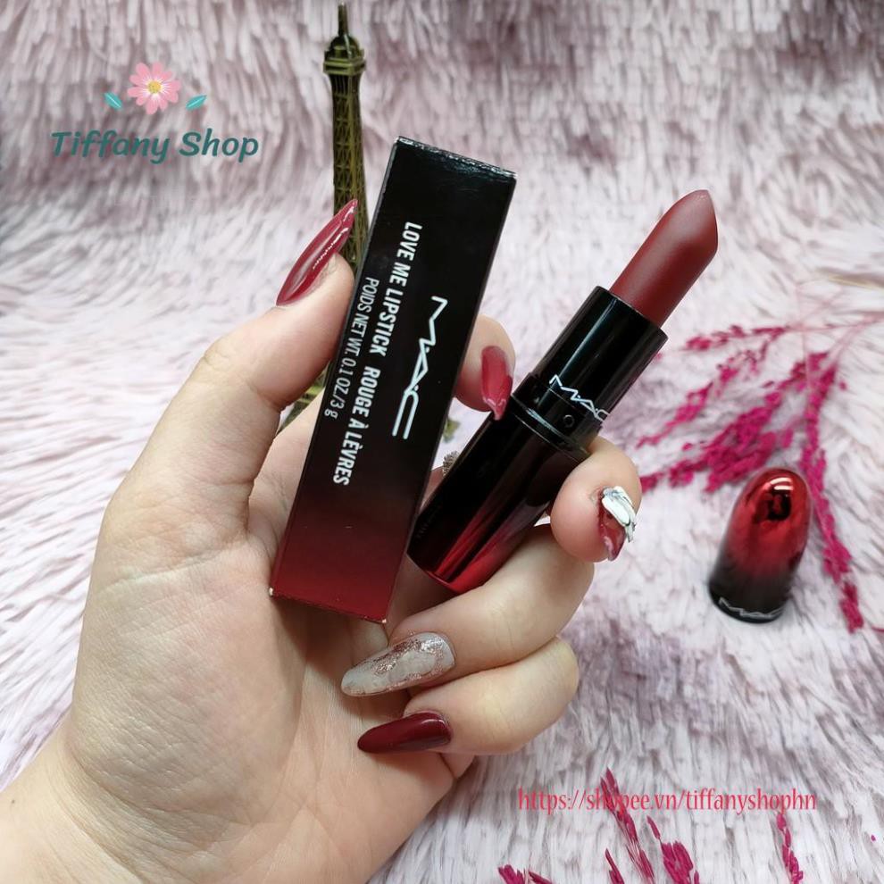 Son lì Mac love me lipstick rouge à lèvres Màu 423 E for effortless 3g sắc đỏ quyến rũ và mê hoặc | BigBuy360 - bigbuy360.vn
