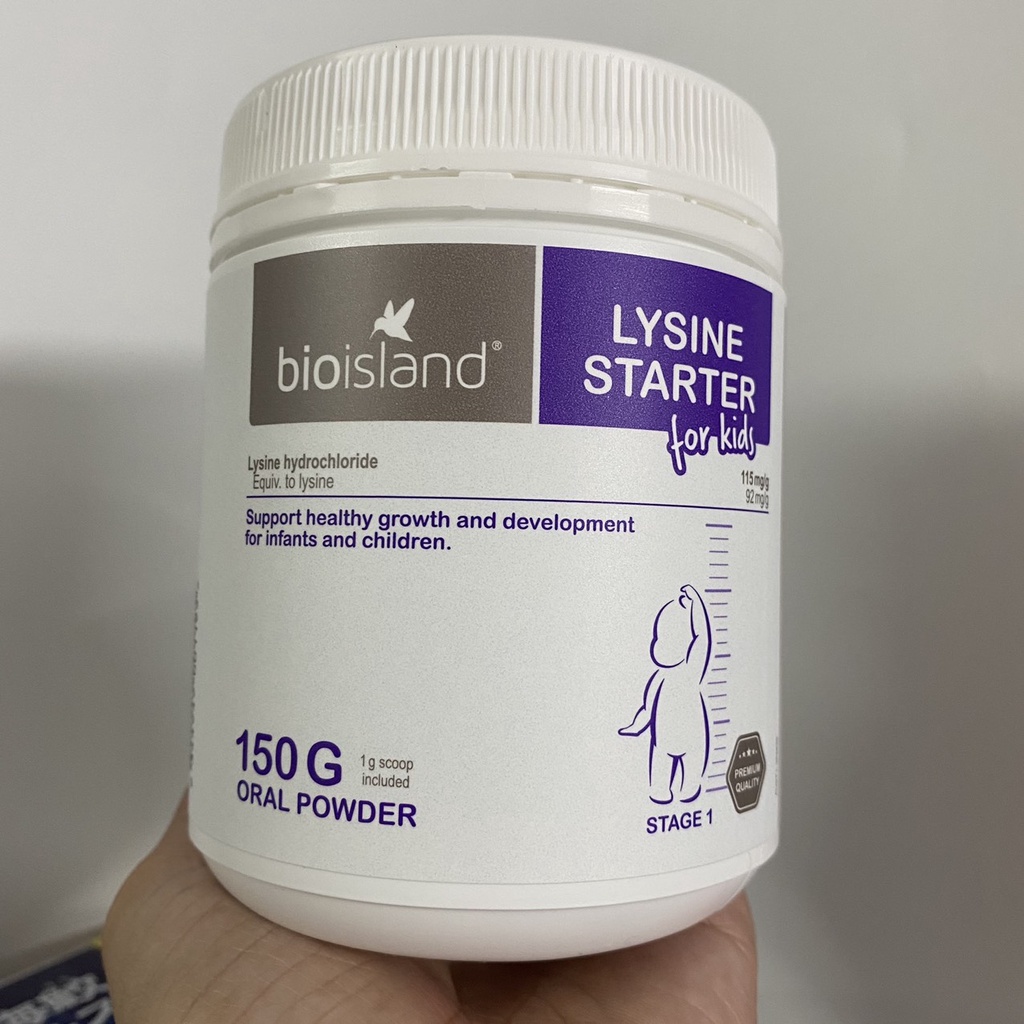 Bột Lysine Milk Tăng Chiều Cao Bio Island Lysine Starter for Kids