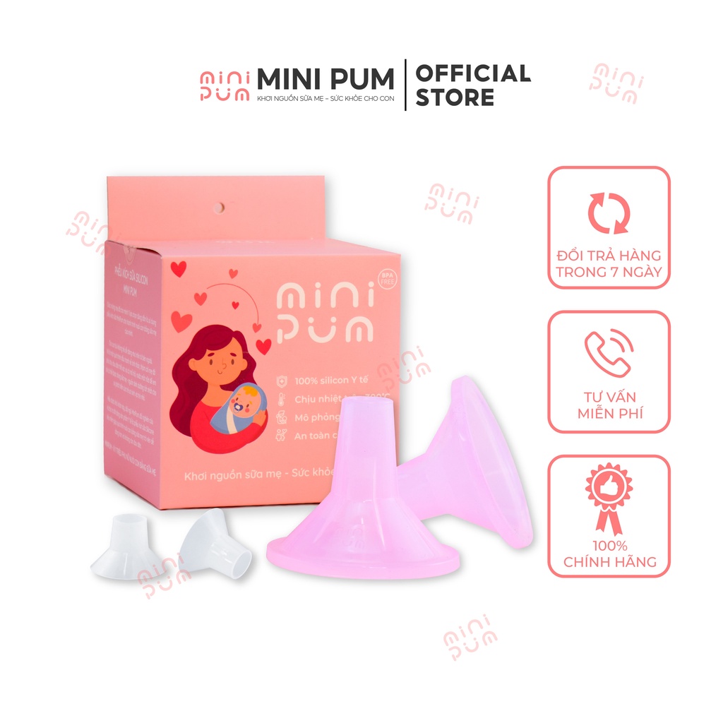 Phễu hút sữa silicon Mini Pum chính hãng an toàn, không BPA