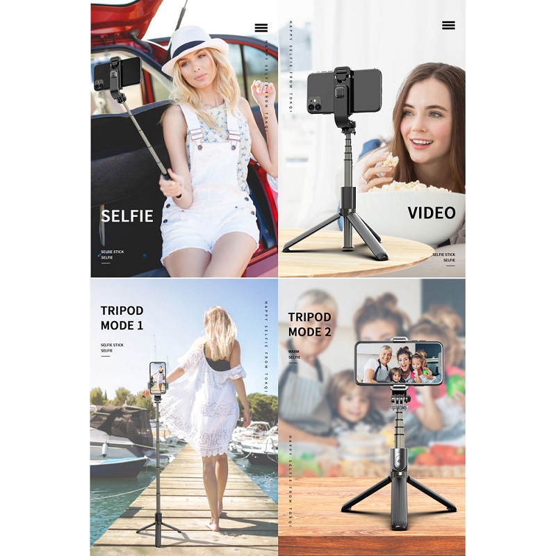 Gậy Selfie L03 Bằng Nhôm Với Remote Điều Khiển 3 Trong 1 Cho Điện Thoại Thông Minh / Gopro | BigBuy360 - bigbuy360.vn