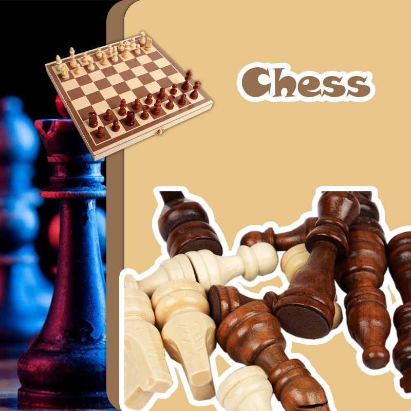 Bộ Bàn Cờ Vua Bằng Gỗ Mới Lạ