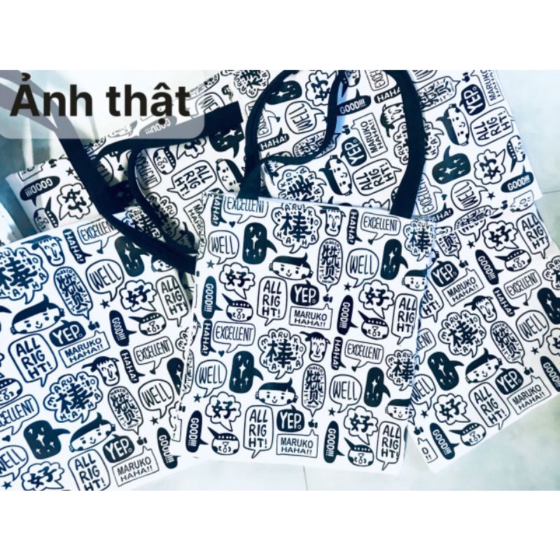 TÚI TOTE VẢI CAVANS ĐI HỌC,ĐI CHƠI