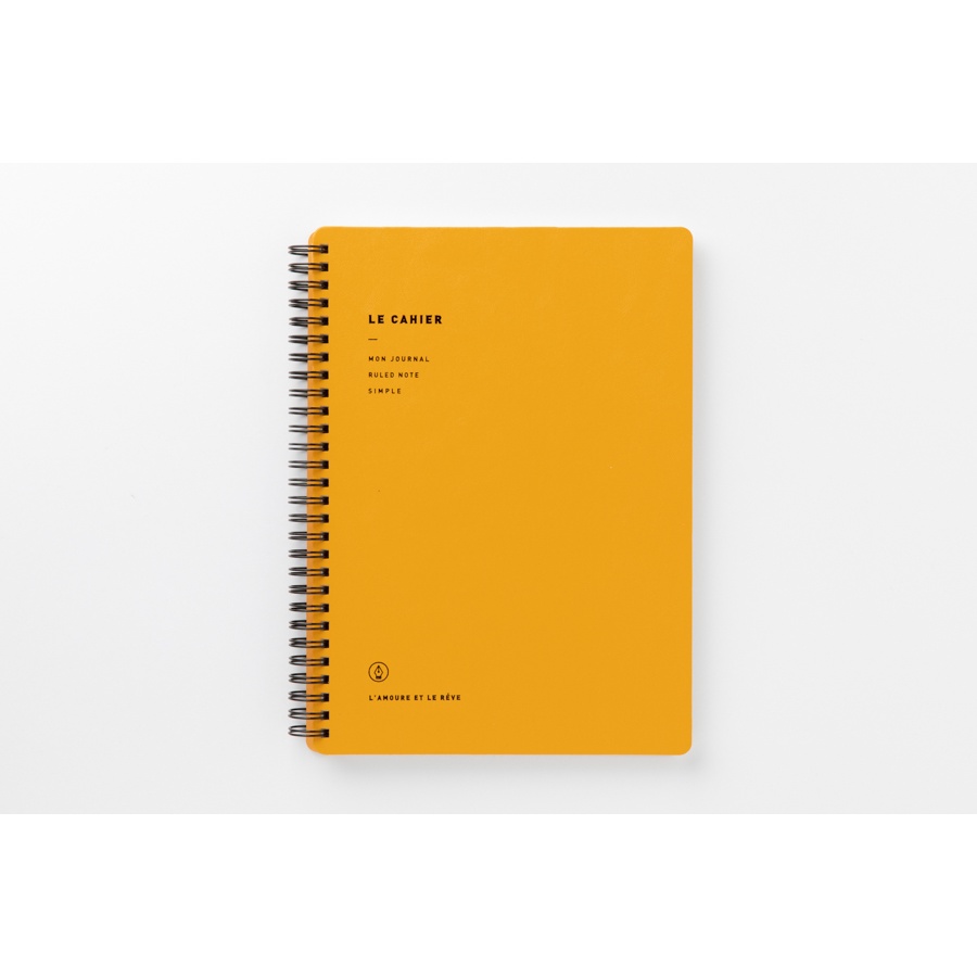 Sổ Ghi Chú ARTBOX Hàn Quốc Gáy Lò Xo Bìa Da Màu Vàng Nổi Bật