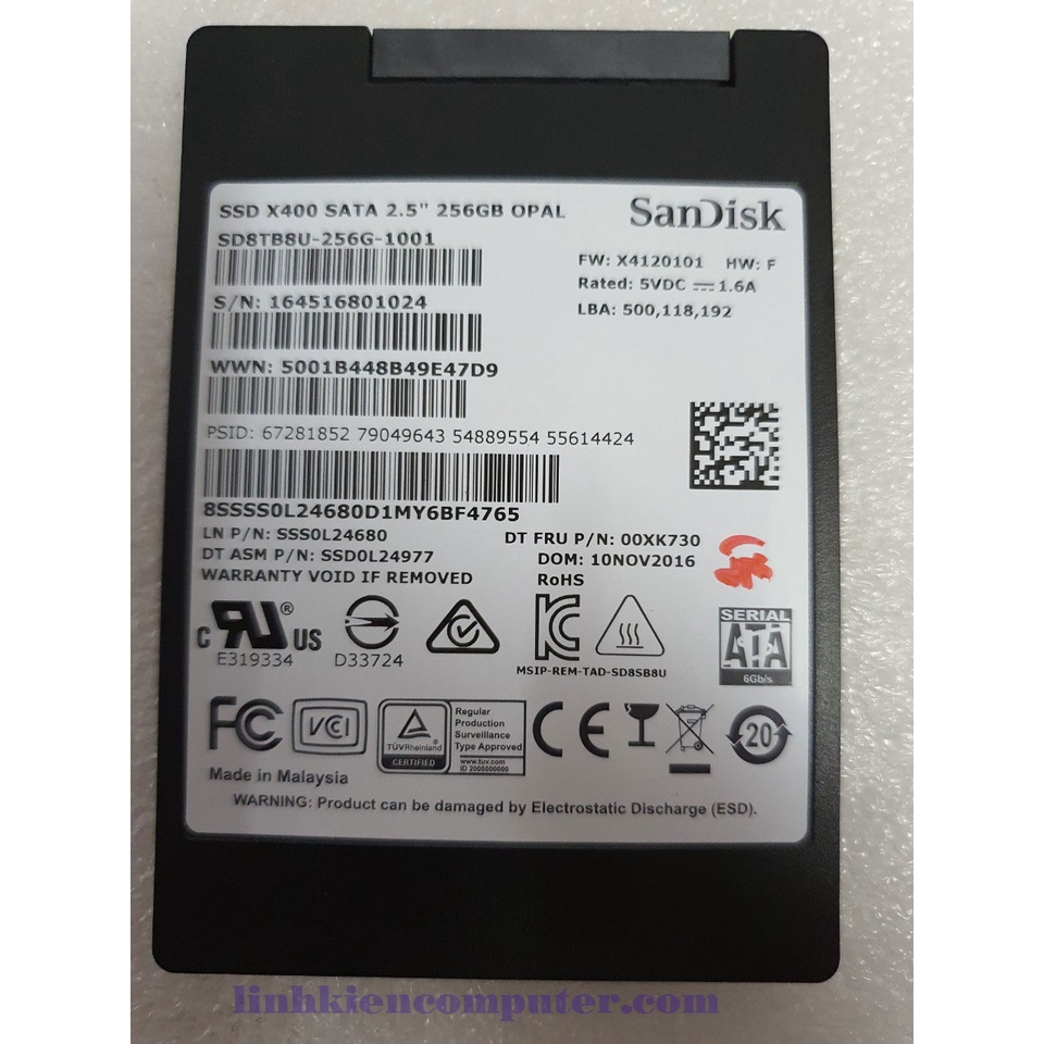ổ cứng laptop 256GB SSD SanDisk 2.5inch - Bộ nhớ gắn trong, gắn ngoài dùng cho laptop hoặc làm ổ cứng di động | BigBuy360 - bigbuy360.vn