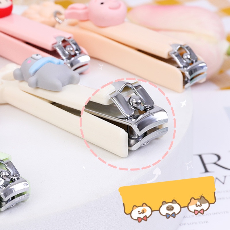 Kìm Cắt Móng Tay Bằng Thép Không Gỉ Họa Tiết Hoạt Hình Sáng Tạo Cho Nữ