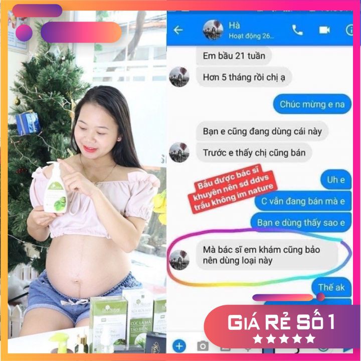 💝 DDVS 💝 1 chai Dung dịch vệ sinh phụ nữ trầu không I'm Nature 150ml