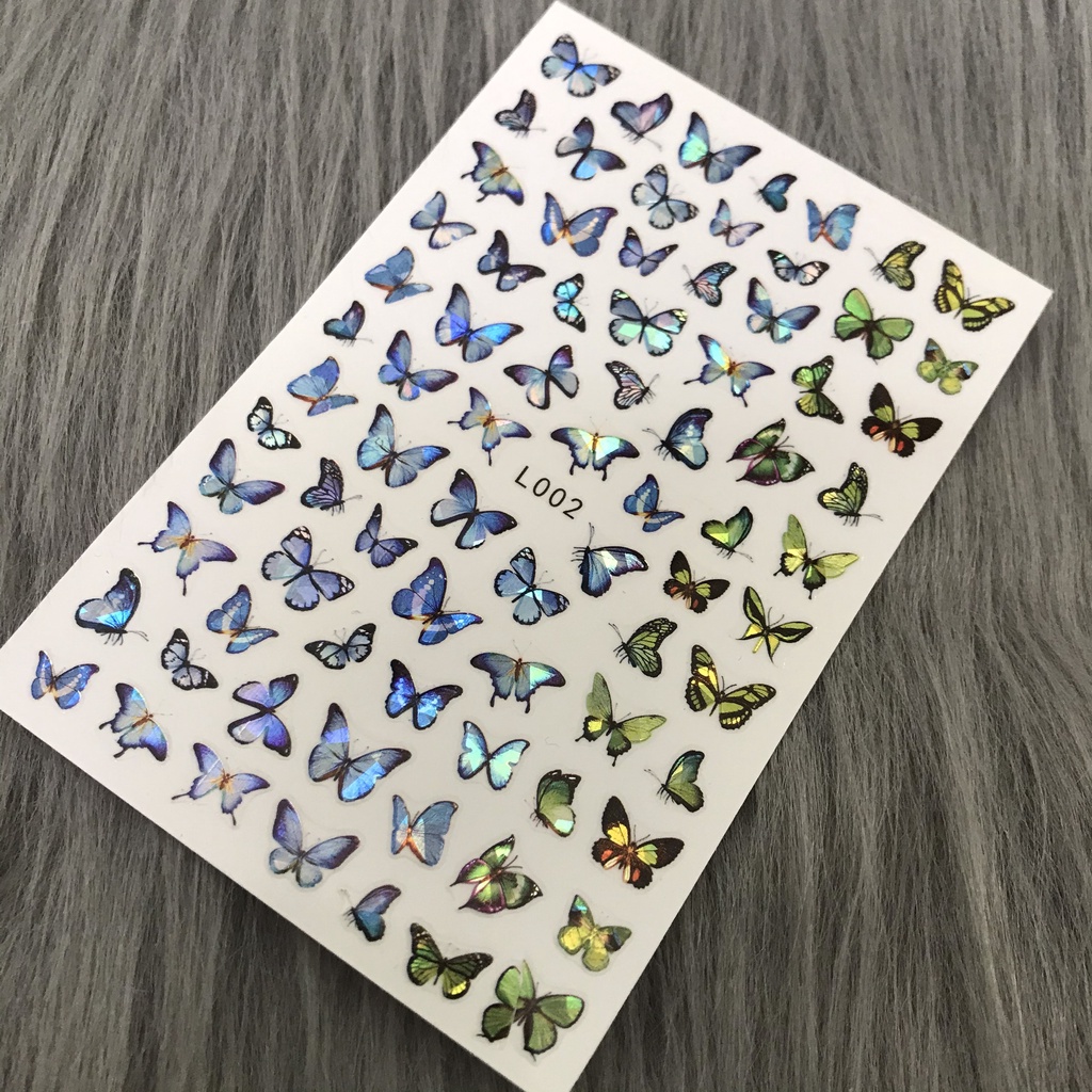 Sticker &amp; Decal dán móng tay hình BƯỚM R