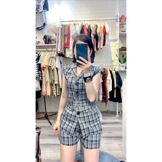 Set vest kẻ siêu xinh