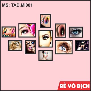 [MẪU MỚI 2020] Bộ 11 Tranh Trang Trí Tiệm Nối Mi Tuyệt đẹp