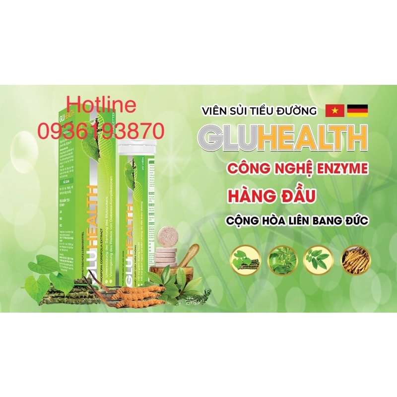 GLUHEALTH  [CHÍNH HÃNG] ❤️ VIÊN SỦI GLU HEALTH GIÚP ỔN ĐỊNH ĐƯỜNG HUYẾT
