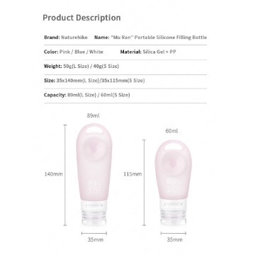 SET 3 LỌ CHIẾT MỸ PHẨM NATUREHIKE NH20LY012