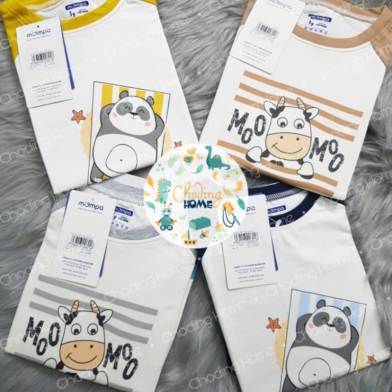 Bộ Cộc Tay Organic Cotton Mompa MP2 • 1Y 2Y 3Y 4Y • Choding Home