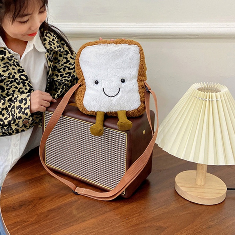 Ví Đeo Vai Hình Bánh Mì Nhồi Bông Thân Thiện Với Da