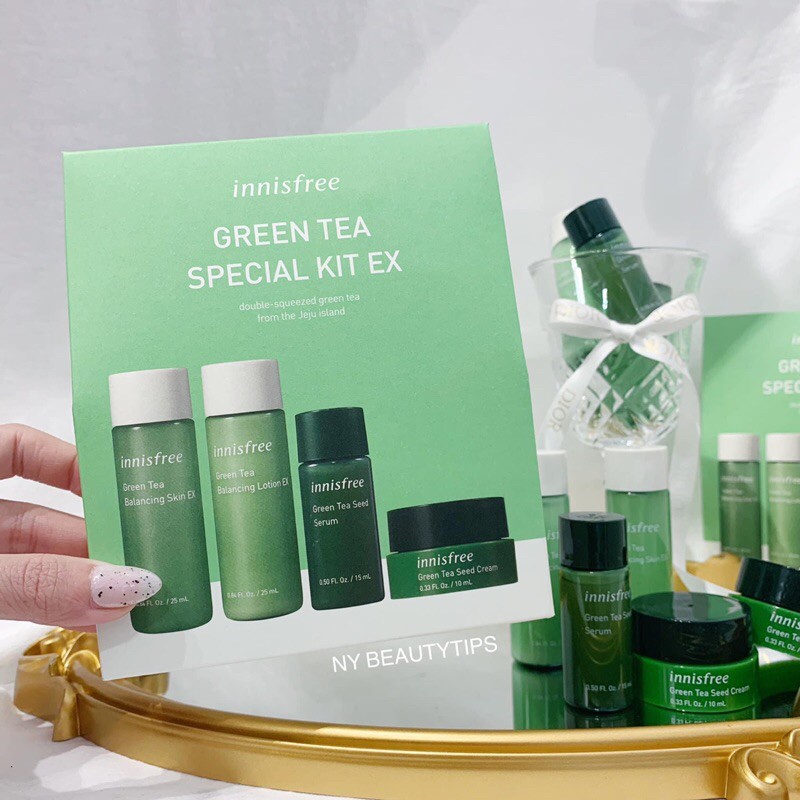 Bộ Kit Innisfree Trà Xanh 4 Món Green Tea Special Kit EX Set (4 Sản Phẩm)