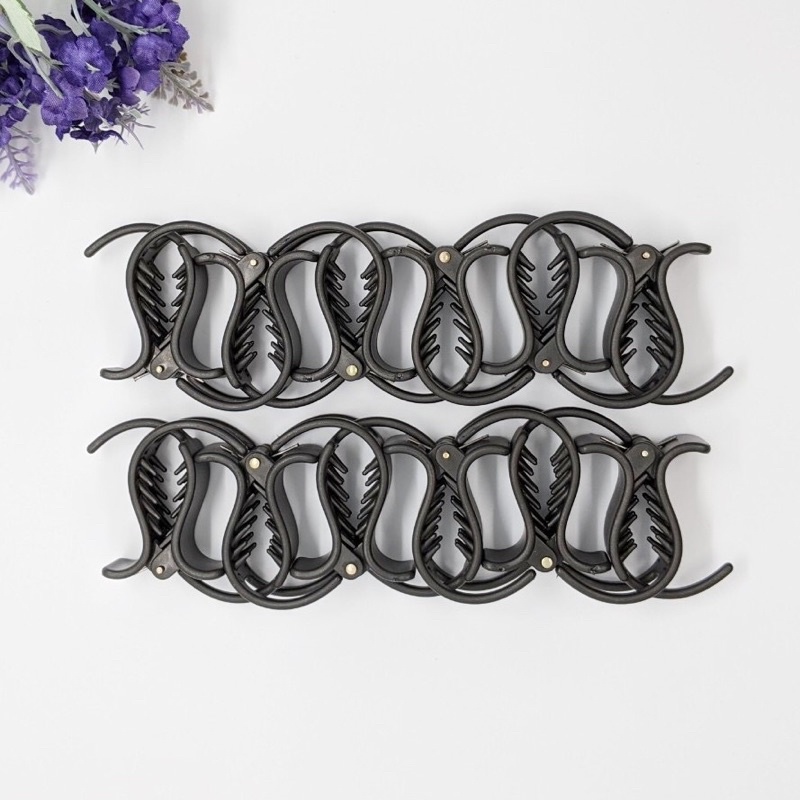 Kẹp tóc càng cua 3 răng, 5 răng màu đen và nâu bền đẹp