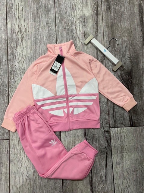 BỘ ĐỒ ADIDAS DÀI TAY CHO BÉ GÁI
