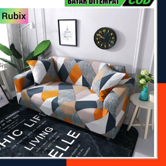 SIKU Vỏ Bọc Ghế Sofa 1 / 2 / 3 / 4 Chỗ Ngồi Hình Chữ L Co Giãn Tiện Dụng