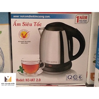 Bình đun nước siêu tốc - Bình nấu nước - Ấm đun siêu tốc inox Hiệu kim Cương
