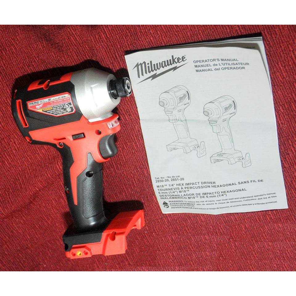 Máy vặn vít M18 Compact Brushless 1/4 in. Hex Impact Driver - MIL 2850