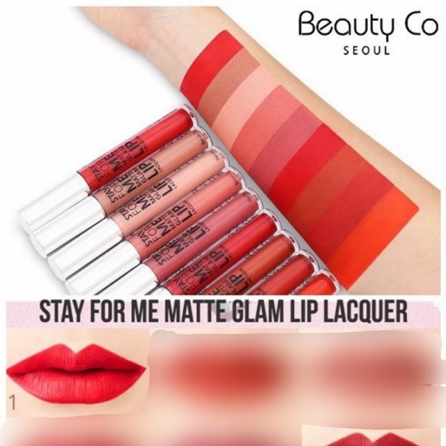 Chuẩn auth Son kem lì Beauty Co Seoul Stay For Me Matte Glam lip lacqer