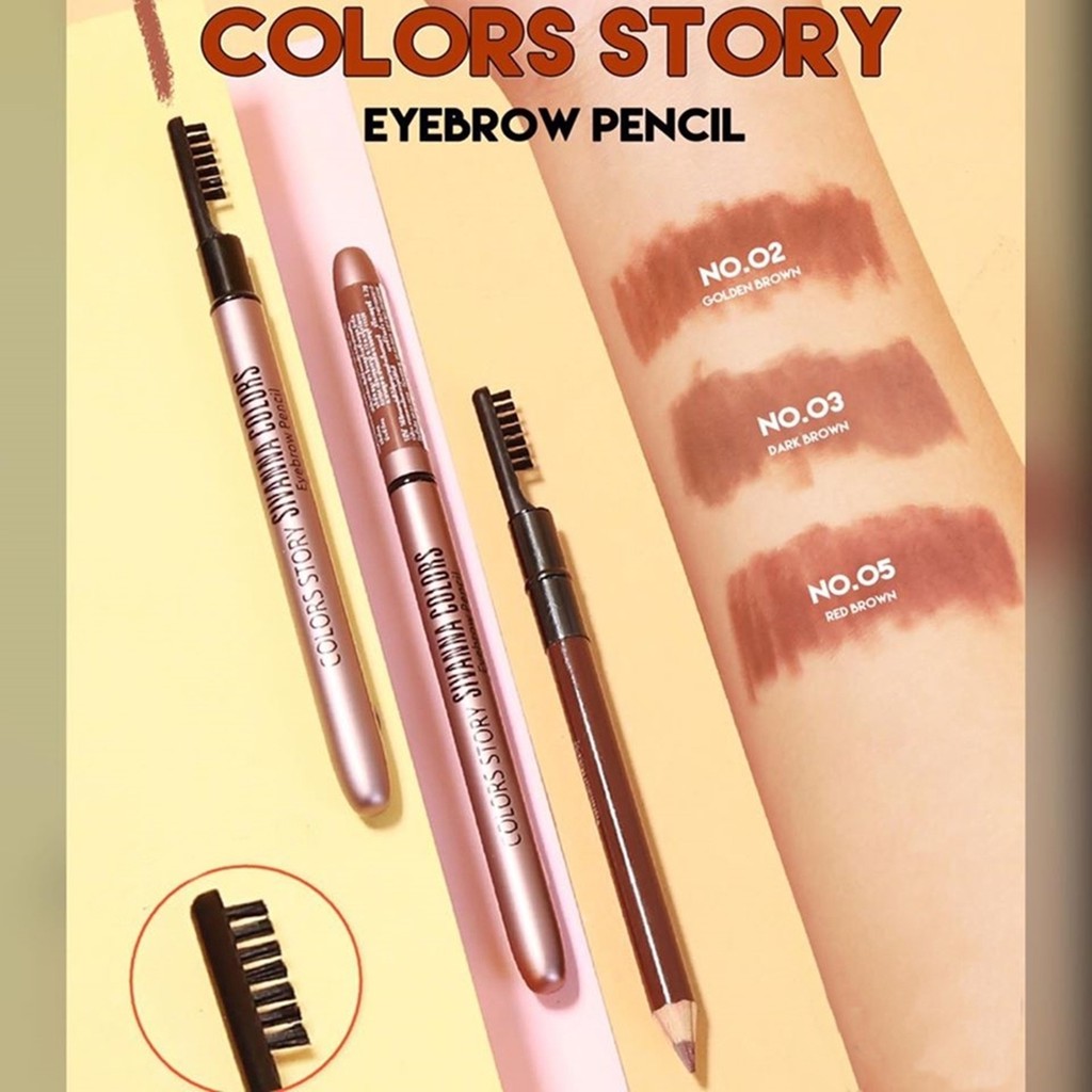 Chì Kẻ Mày Sivanna Colors Story Eyebrow Pencil ES004 [1.2g]