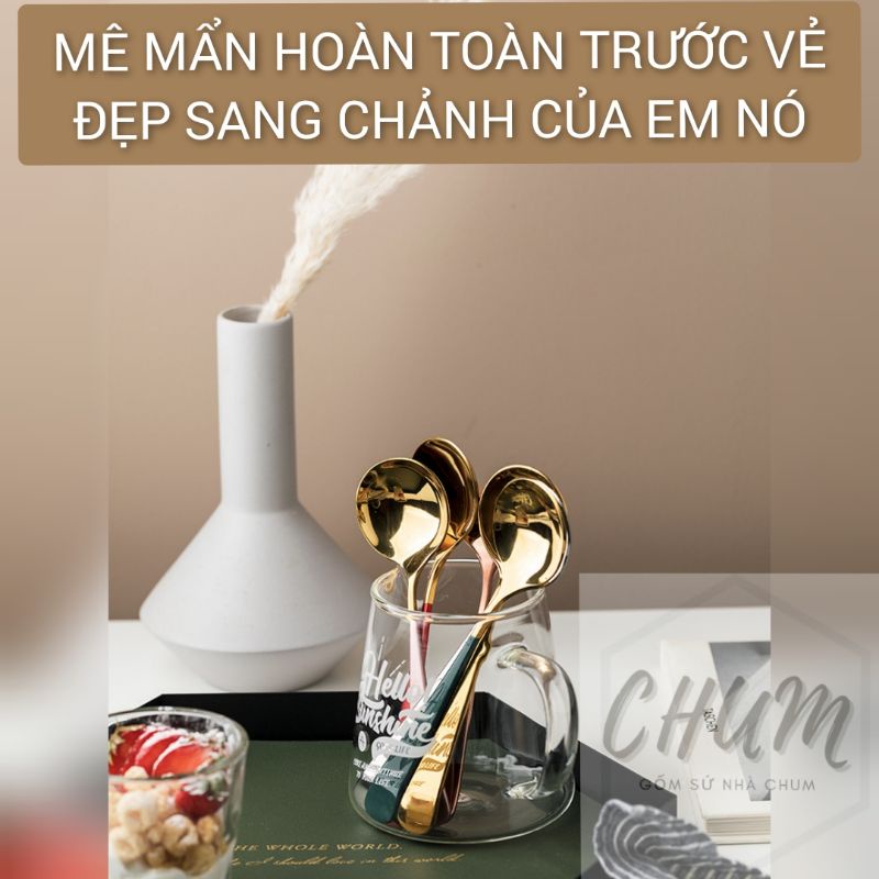 [Mã SKAMLSC164 giảm 10% tối đa 50K đơn 100K] THÌA ăn , thìa trang trí inox 304 mạ màu siêu chảnh Chumdecor