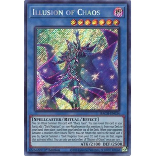 Thẻ bài Yugioh - TCG - Illusion of Chaos / BACH-EN034'