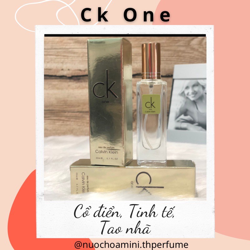 Nước Hoa Mini CK One (Nam & Nữ) 20ml_ Mẫu 5D