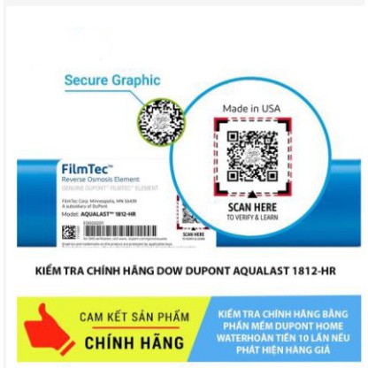 Màng lọc RO Dow Filmtec TW30-1812-50 💖 Hàng Chính Hãng Bao Check Code💖Phụ Kiện Lọc Nước-Lõi Lọc Số 4