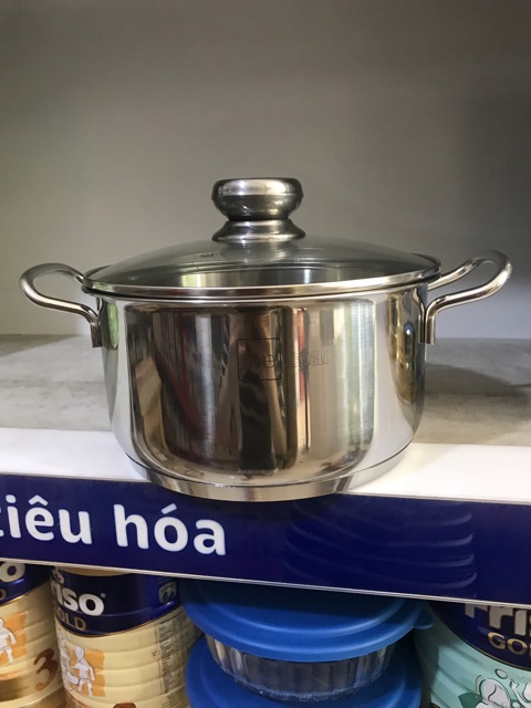 Nồi inox đáy từ 3 đáy Five sta size 20cm