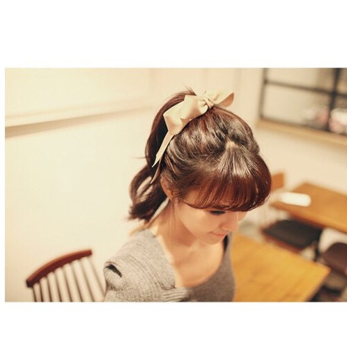 Dây cột tóc nơ ruy băng- cột tóc nơ nhiều màu trendy Hàn Quốc