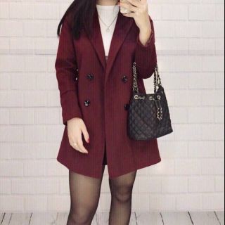 Măng tô dạ khoác asos
