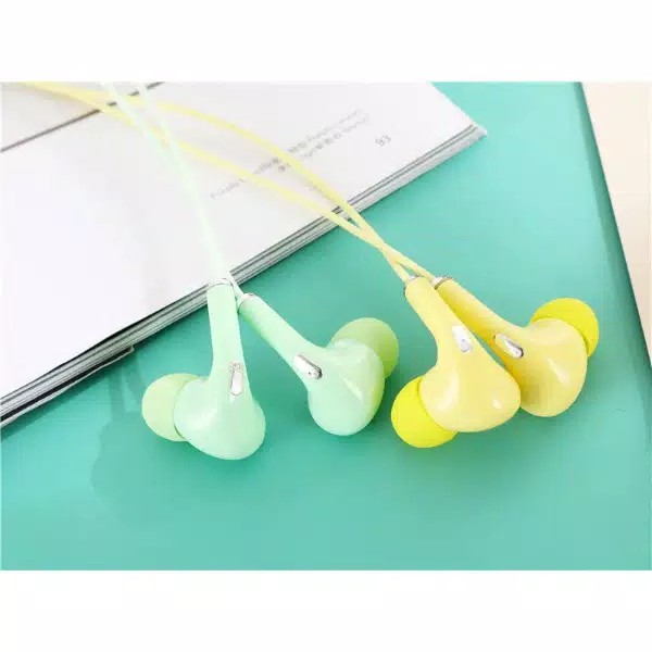 Tai Nghe Nhét Tai 38 Jack 3.5mm Âm Thanh Nổi Màu Macaron | BigBuy360 - bigbuy360.vn