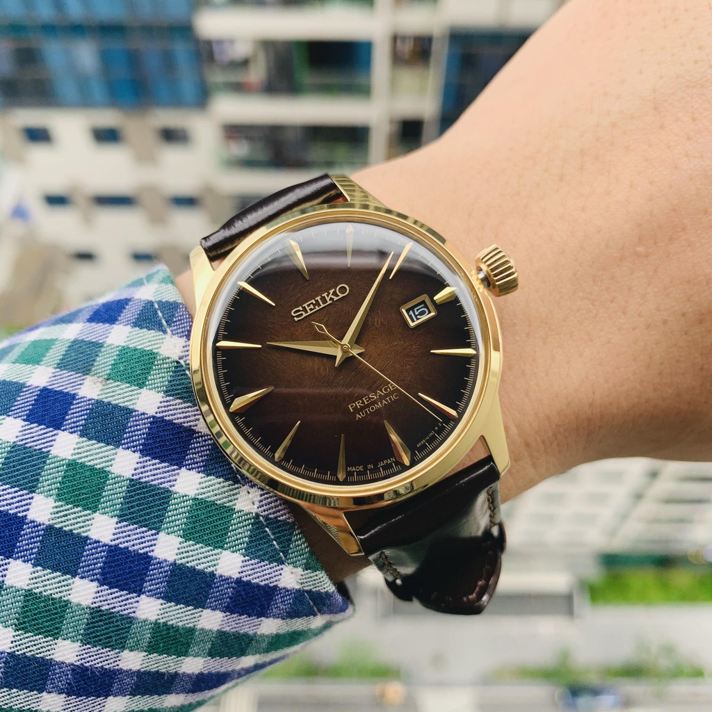 Đồng hồ nam Seiko Presage Cocktail Limited Edition SRPD36J1 - Mệnh Kim và Hỏa