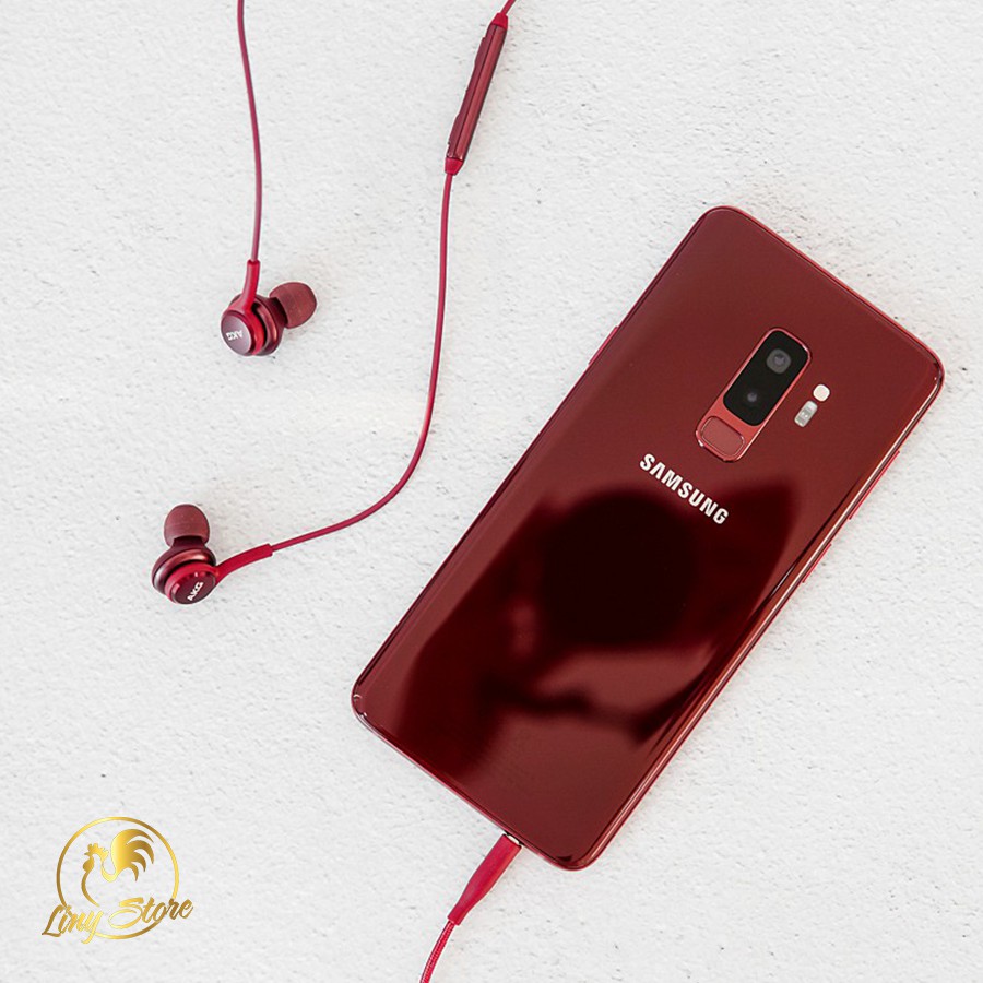 Tai Nghe AKG Samsung Galaxy S9 Màu Đỏ - Bóc Máy Chuẩn Zin