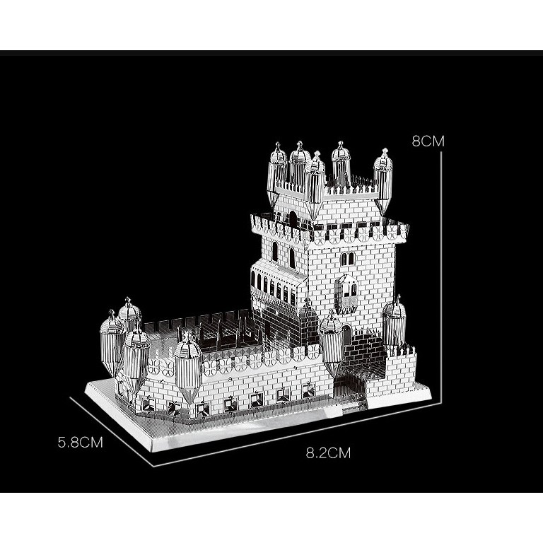 Đồ Chơi Mô Hình Kim Loại 3D Tự Lắp: THÁP BELEM - EDC STUFF shop