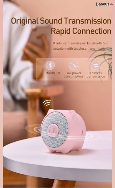 Loa Bluetooth Mini hình 12 Con Giáp siêu dễ thương Baseus Q - Chống nước - Bluetooth 5.0