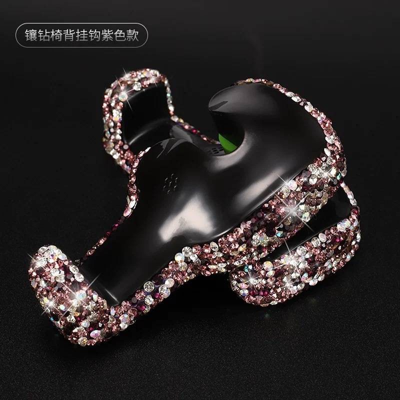 Móc Treo Đồ Vai Ghế Đính Đá Sang Trọng Dành Cho Phái Nữ