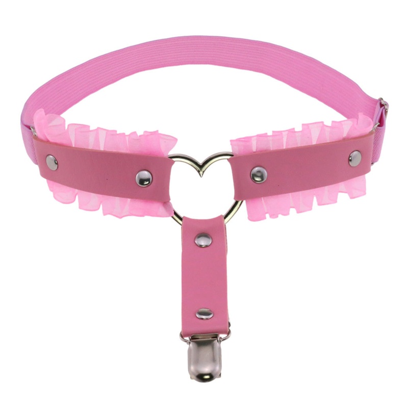 Đai Nịt Bít Tất Bằng Da PU Phong Cách Gothic Punk Gợi Cảm Cho Nữ