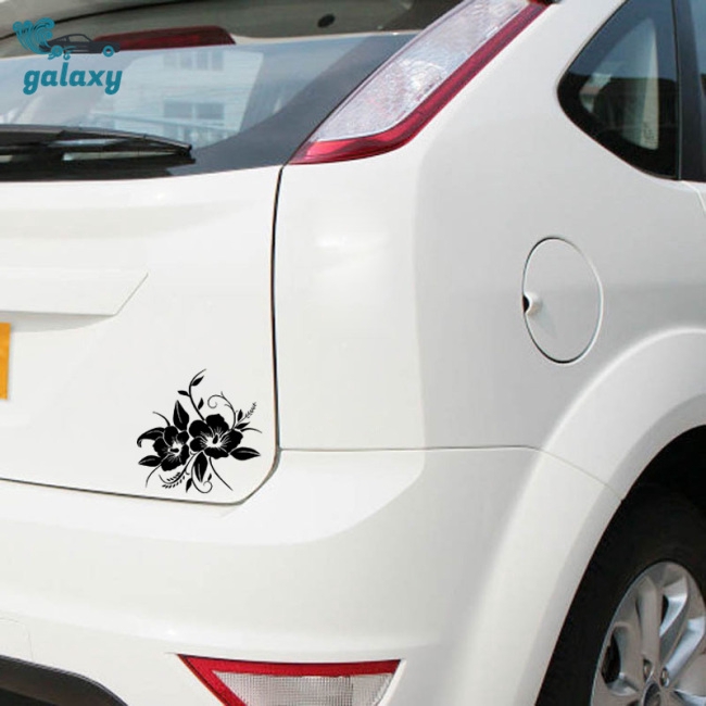 Decal dán xe hơi hình hoa hiệu ứng phản quang