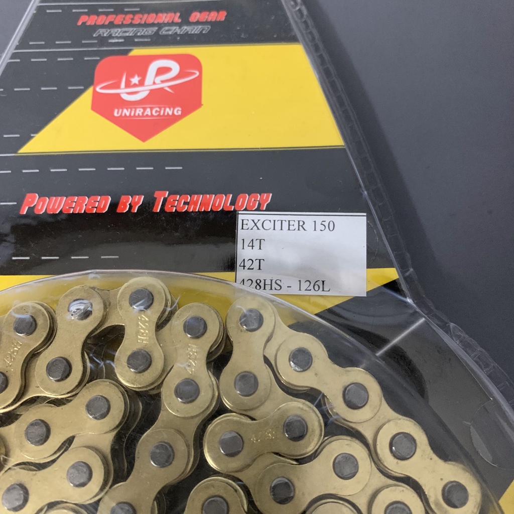 Bộ NHÔNG - SÊN - DĨA YAMAHA EXCITER 135/150 - Hàng nhập MALAYSIA - xi vàng rất đẹp và chất lượng