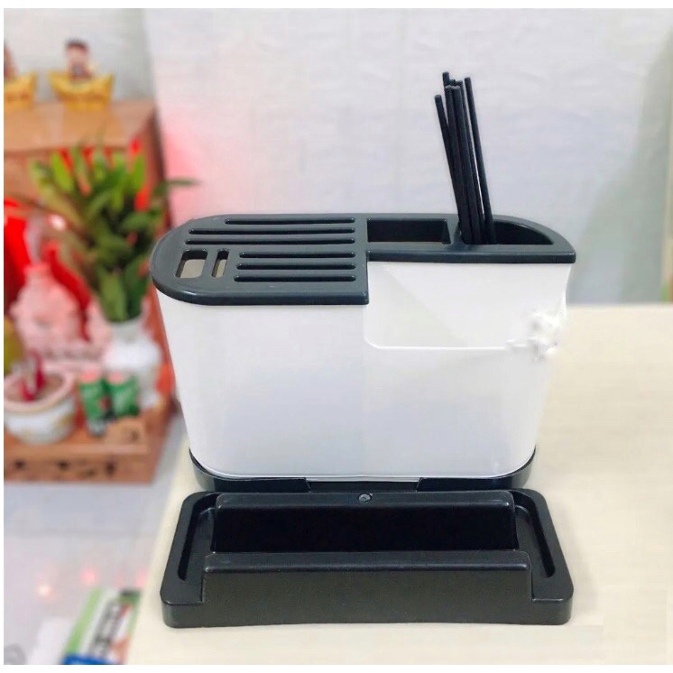 Kệ để dao thớt đa năng, giá đựng đũa muỗng, hộp để dao thớt bằng nhựa, kệ để nắp nồi thông minh