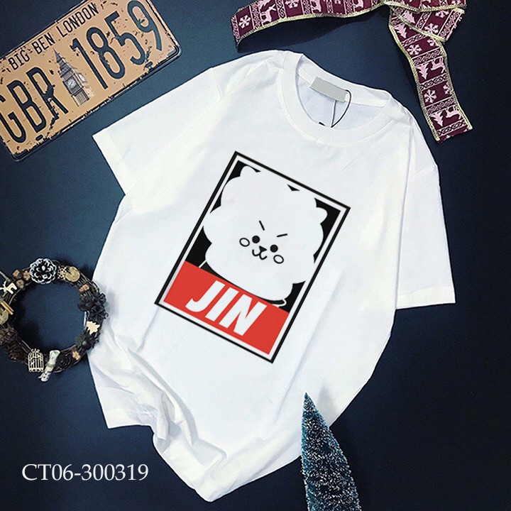 ÁO THUN RJ BT21 JIN BTS KPOP