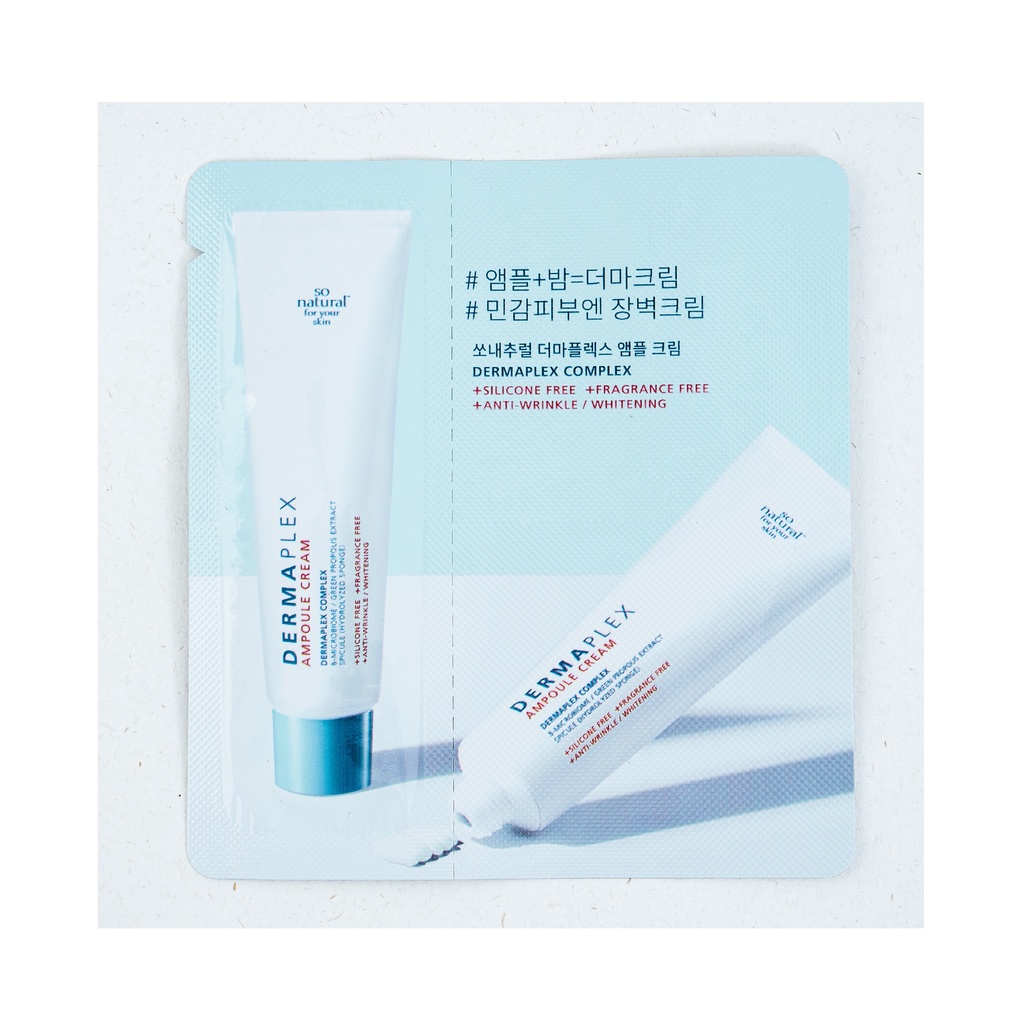 Sample Dưỡng Da Gai Biển Tái Tạo Da Derma Ampoule Cream So Natural 2.5ml