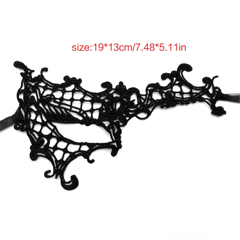 Mặt Nạ Hóa Trang Halloween Nửa Mặt Phối Ren Gợi Cảm Cho Nữ