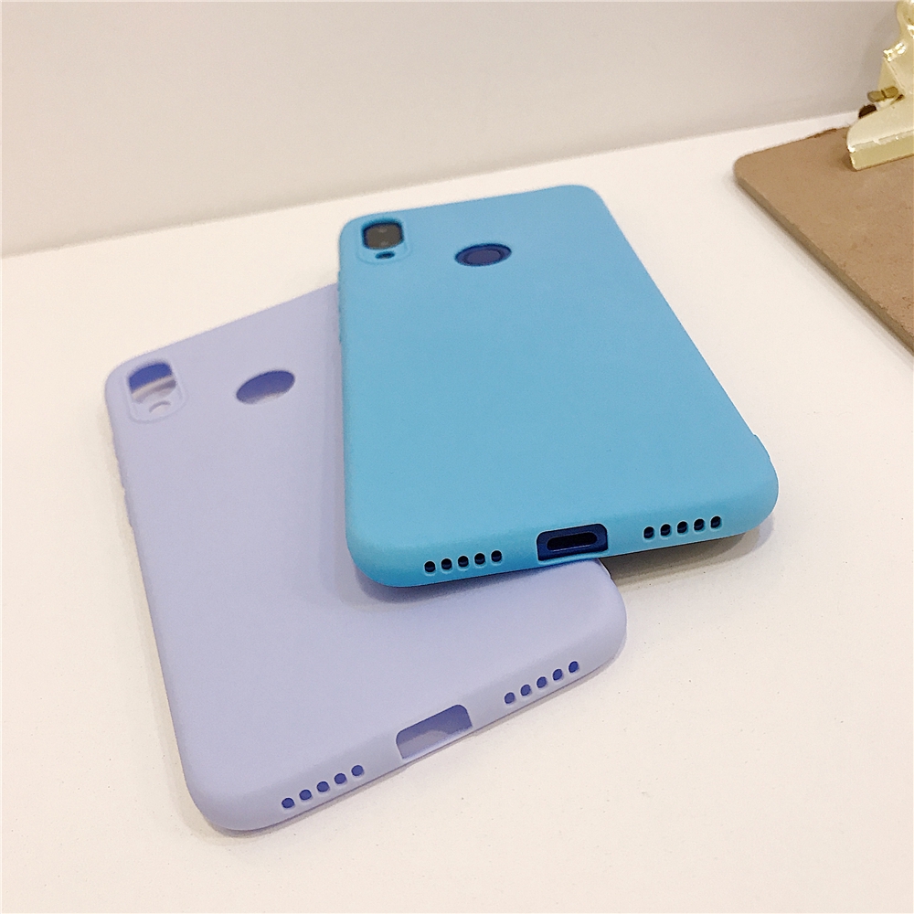 Ốp điện thoại màu sắc kẹo ngọt thời trang cho OPPO F9 Huawei Nova 3i 3 3e