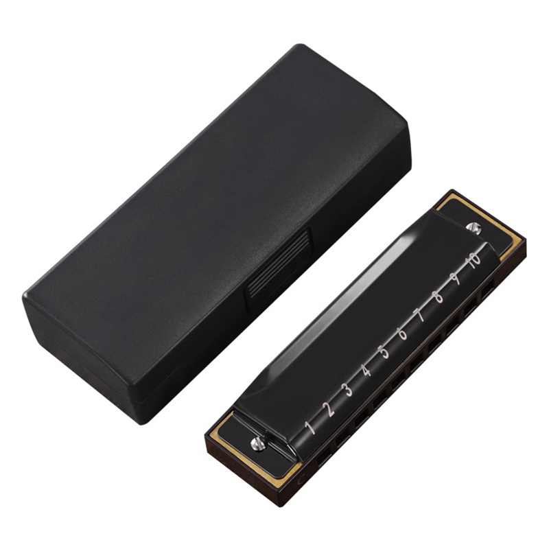 Kèn Harmonica 10 Lỗ 20 Tông Kèm Hộp Đựng Cho Người Lớn Và Trẻ Em