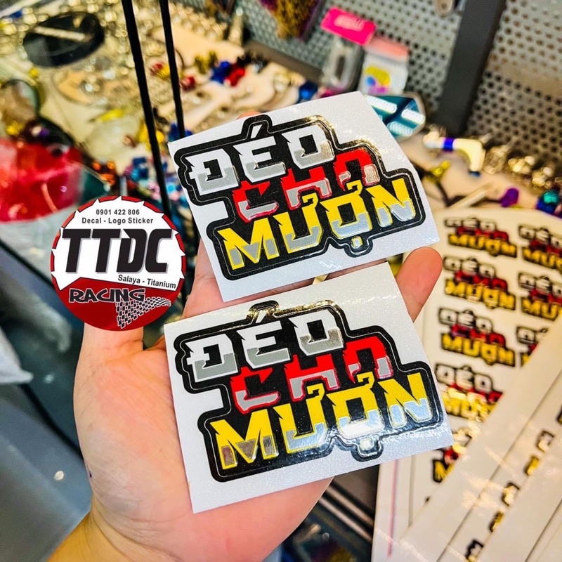 Tem Logo Sticker Decal Ghép Crom nổi bật trên mọi nền