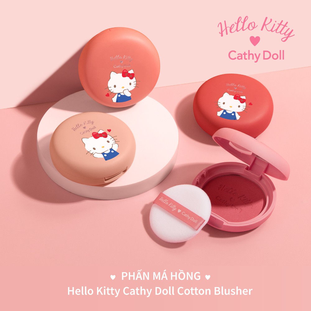 Phấn Má Hồng Hello Kitty Cathy Doll Cotton Shine Blusher 6.5g